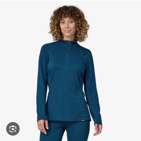 Patagonia  Capilene Thermal Weight Half Zip in Blue XL - Picture 2 of 16